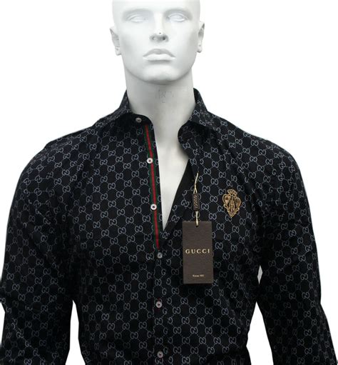 gucci men dress shirts|Gucci formal shirts.